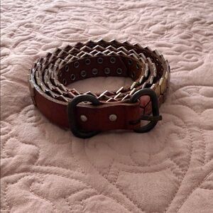 Diesel Multicolor Hexagon Studded Belt